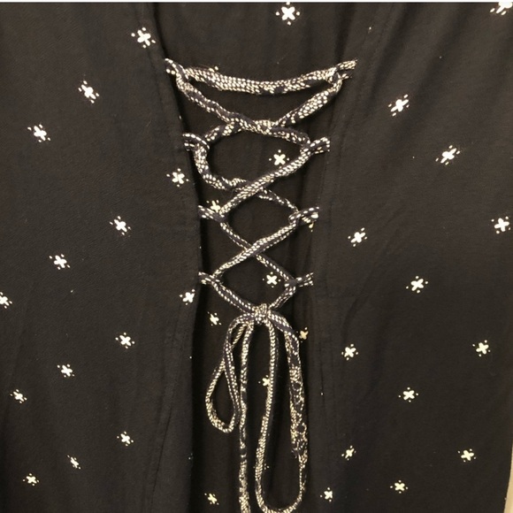 Element Eden Black and White long sleeve short dress Women’s Size M - Picture 4 of 6